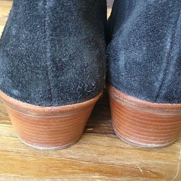 Jack Rogers Bailee Designer Soho Boho Western 90s Retro Suede Leather bootie sz7 - Picture 4 of 5